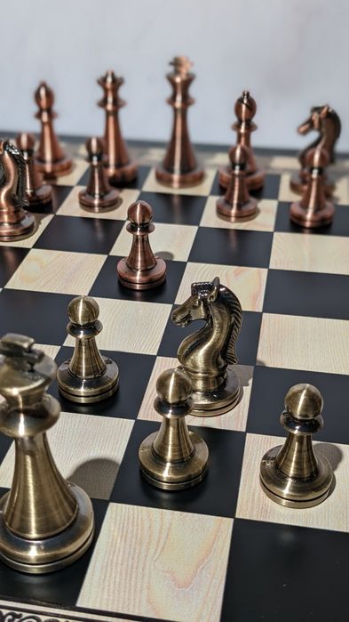 В наявності 1 комплект ‼️Шахи VIP класу | Дерево + метал | Подарунок