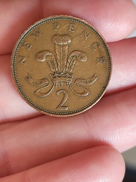 Рідкісна монета 2 New Pence 1971 рік,бронза