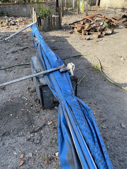 Toldo Manual Alumínio + Lona