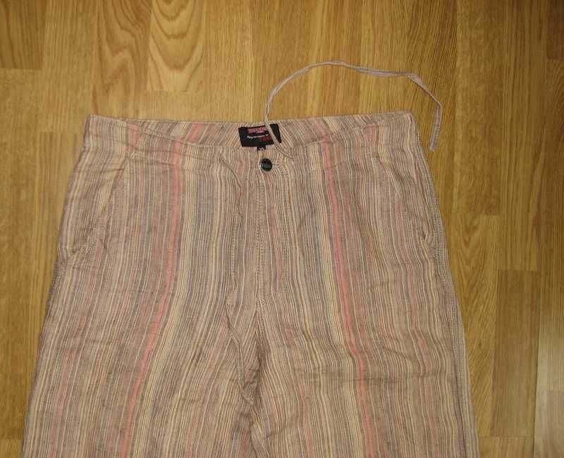 Lniane 100%spodnie Double Face r 38/M