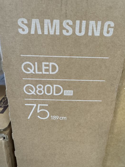 Телевізор Samsung 75q80d Новий Гарантія 1 Рік Qled 120 Герц