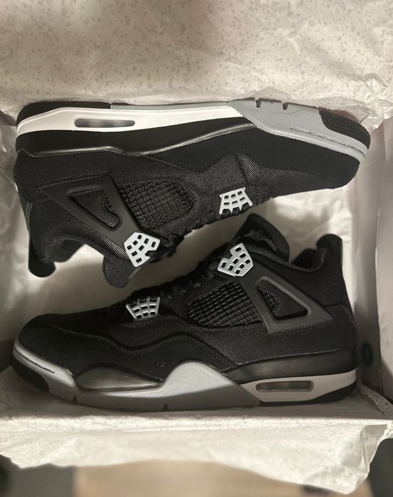 Nike Air Jordan 4 Black Canvas