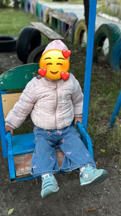 Велюрова курточка H&M на дівчинку