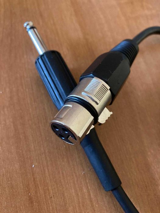 Kabel przewód mikrofonowy  - długość 4,7 / 5,50 m.