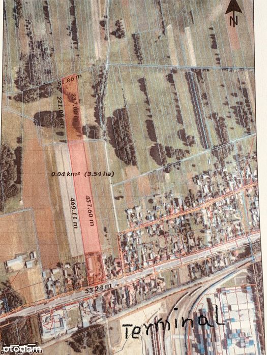 Działka budowlana 4900 m², dom i działka rolna 3,2 ha, pod inwestycję - Widok 3
