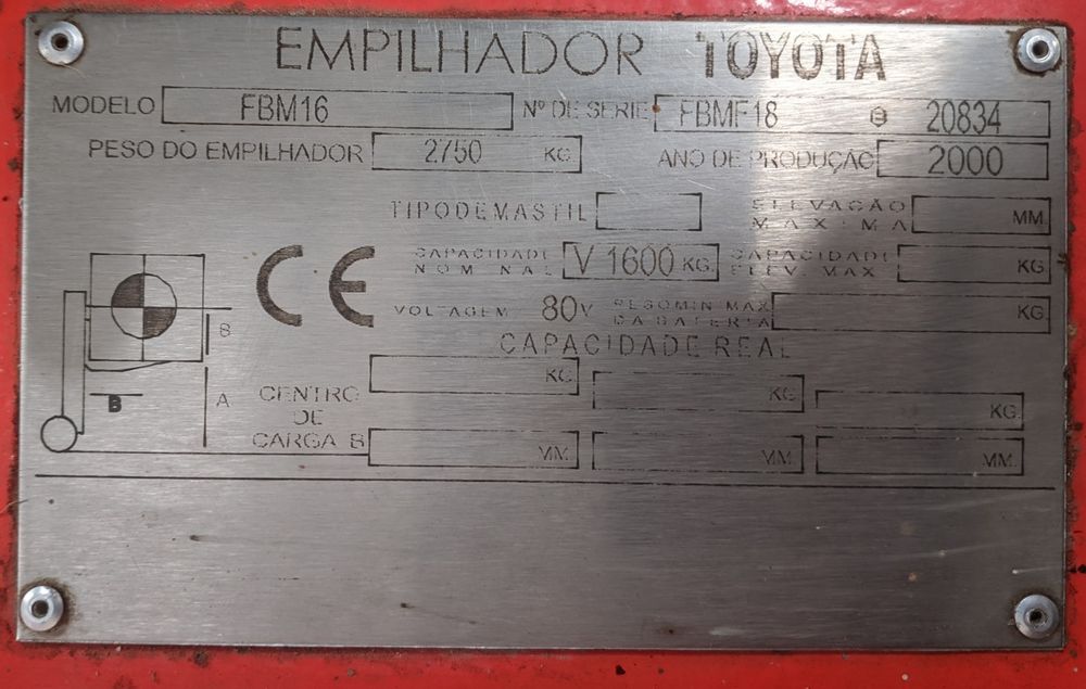 Empilhador Elétrico Toyota