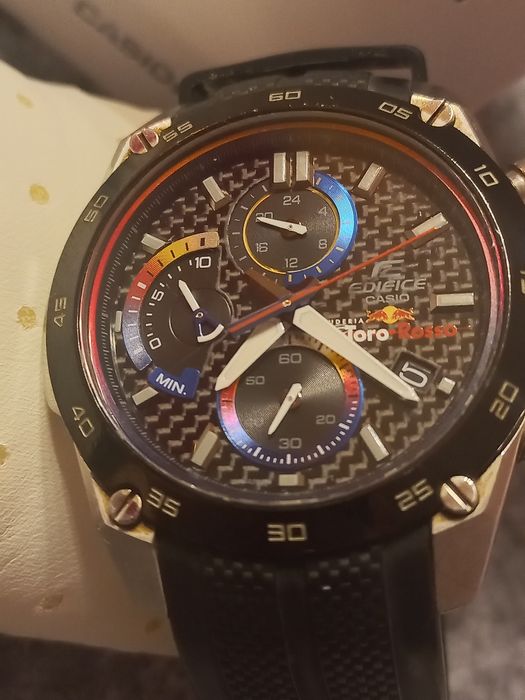 Zegarek  męski Casio chrono redbull toro rosso