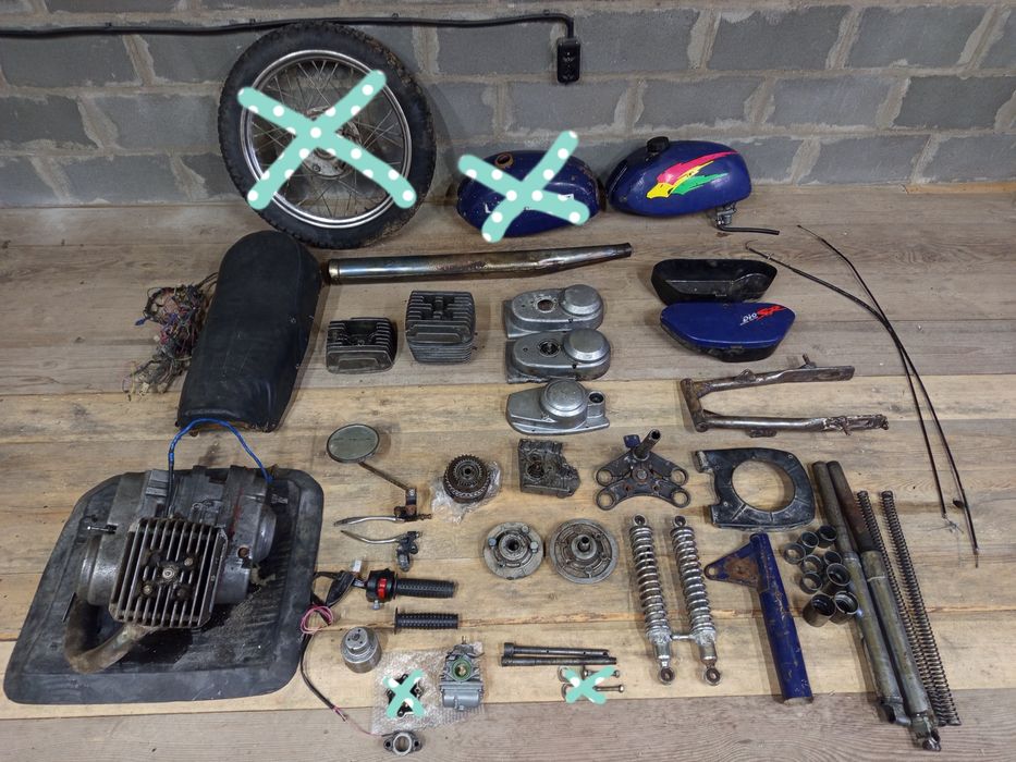 Запчастини на мотоцикл "Минск 125", Jawa, Иж, Карпати, Alpha