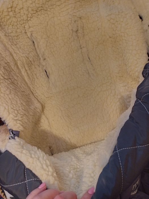 Зимовий конверт в коляску на овчині ДоРечі Trend Графітовий