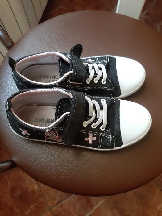 Buty trampki czarne na rzep r. 34