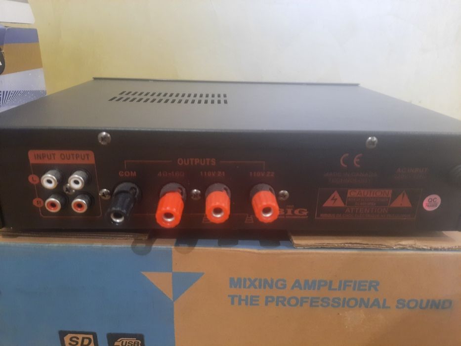 Транляцыонный усилитель BIG PA50 2 zone usb/mp3/fm/bt . КОЛОНКИ  BIG