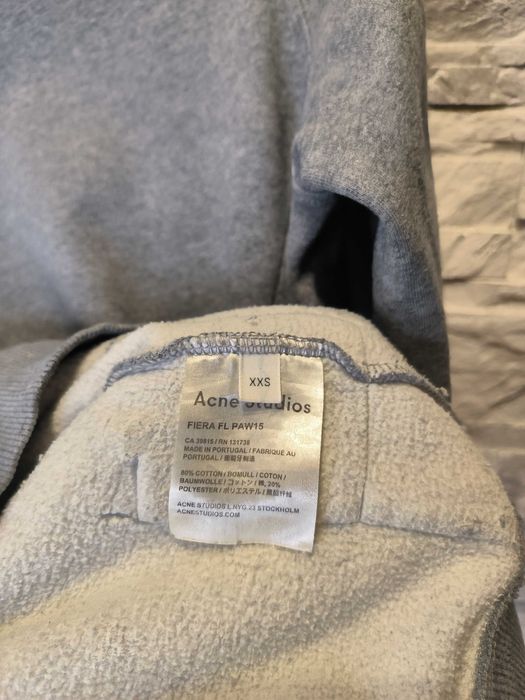 Sukienka Acne Studios Fiera FL Szara Damska Długa Bluza