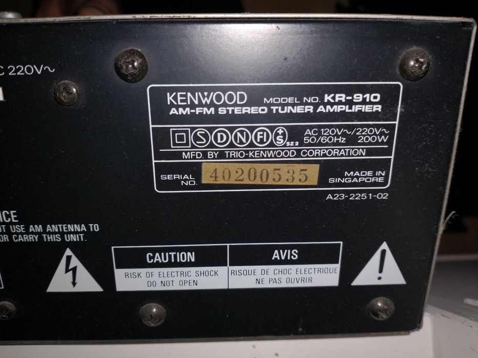 Amplituner Kenwood KR-910 (stereo tuner amplifier)