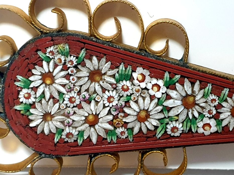 Fantástico,  raro, antigo abre cartas italiano Millefiori