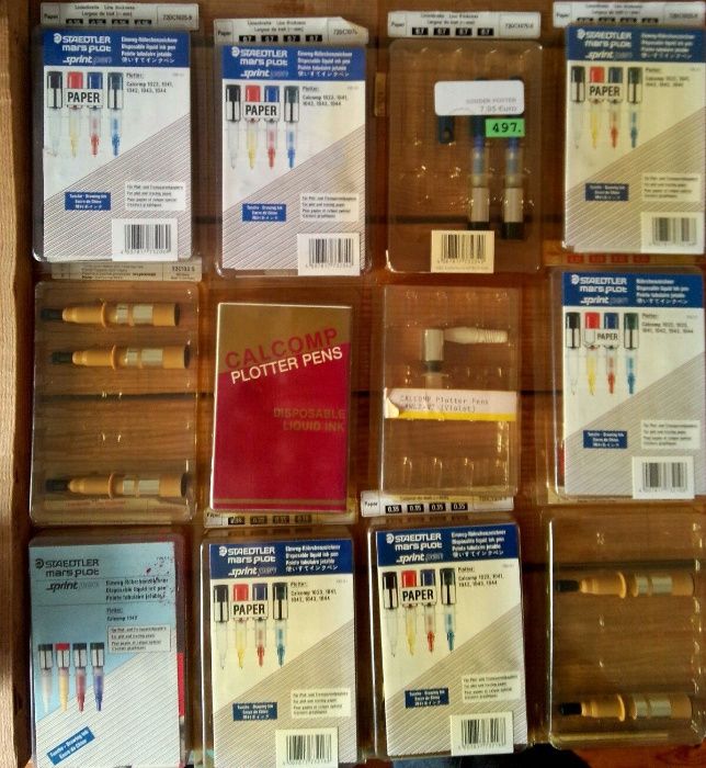 Canetas para Plotter tipo Calcomp