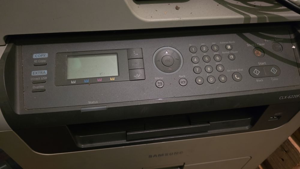 drukarka kolorowa Samsung laser - nie drukuje