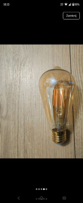Czarna lampa sufitowa 5-punktowa loft + 5 żarówek Led E27