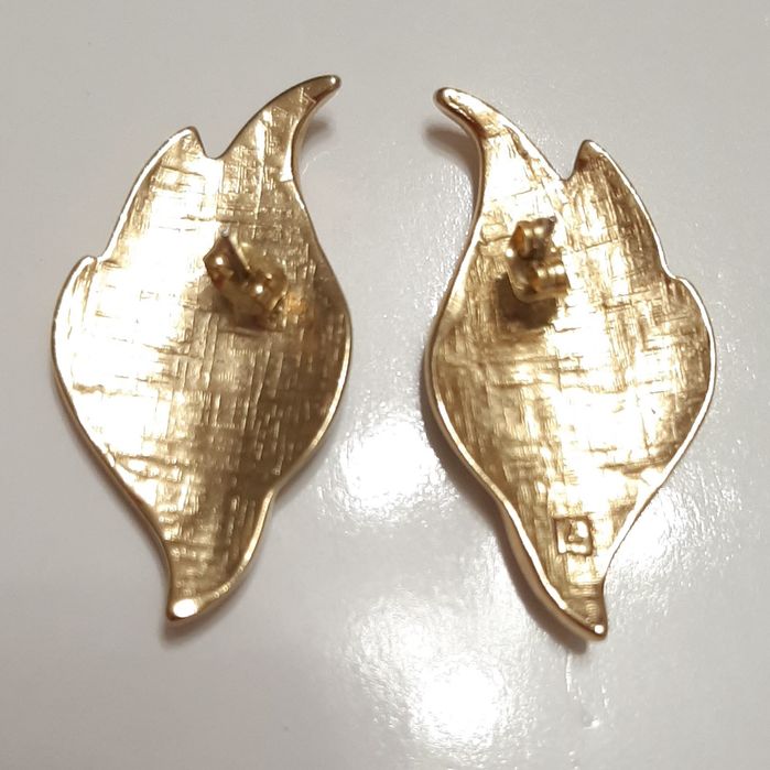 Винтажные серьги в стиле 1980-х емаль