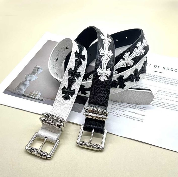 Ремінь Chrome Hearts з Хрестами Пояс Хром Хартс Пасок Хром Хардс