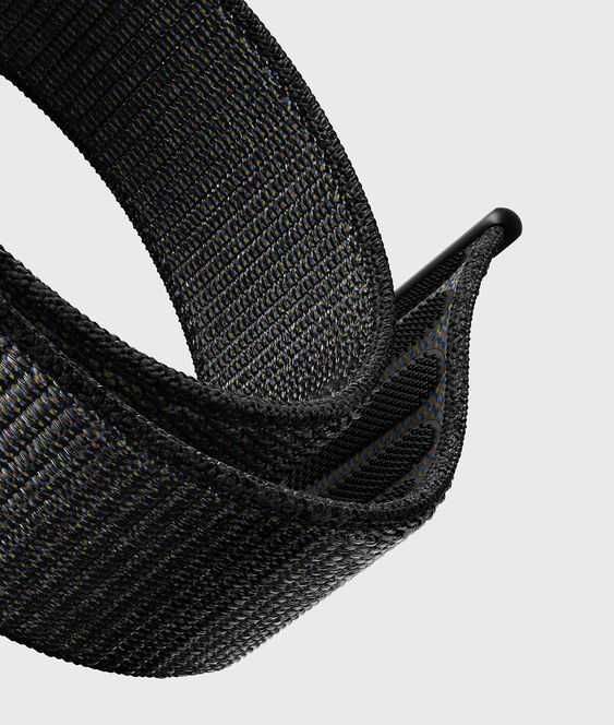 Pasek kompatybilny z Apple Watch 38 / 40 mm nylon czarny strap