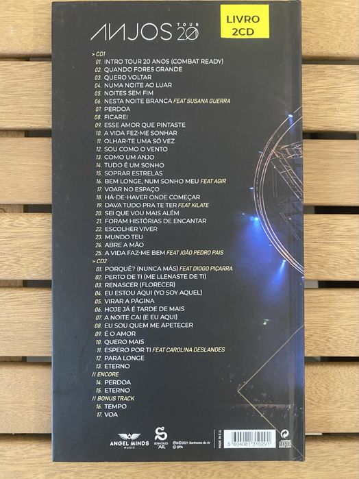 Vendo Edição 2 CDs + Livros dos Anjos (Tour 20 Anos) ao vivo