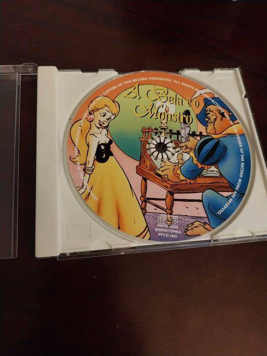 CD de música do filme A Bela e o Monstro, muito bom estado, Disney