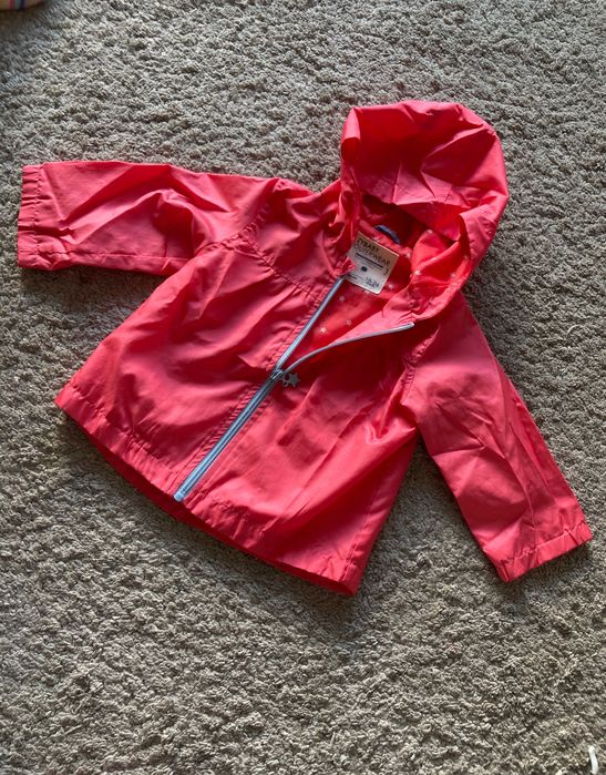 Corta Vento Impermeável Zippy, Coral 18-24M