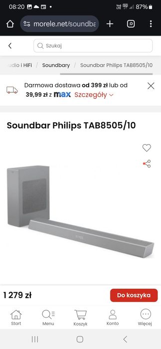 Głośnik + subwoofer Philips