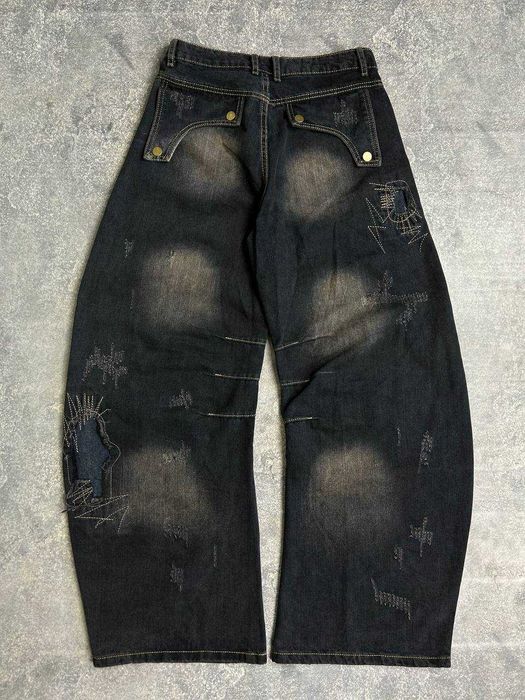 Джинсы opium archive custom distressed черные кастом чорні джинси S L