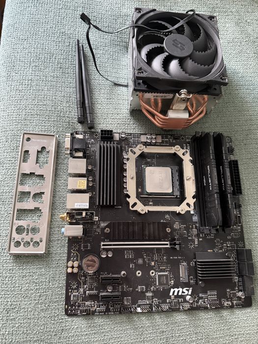 Zestaw AM4 mobo+cpu+cooler