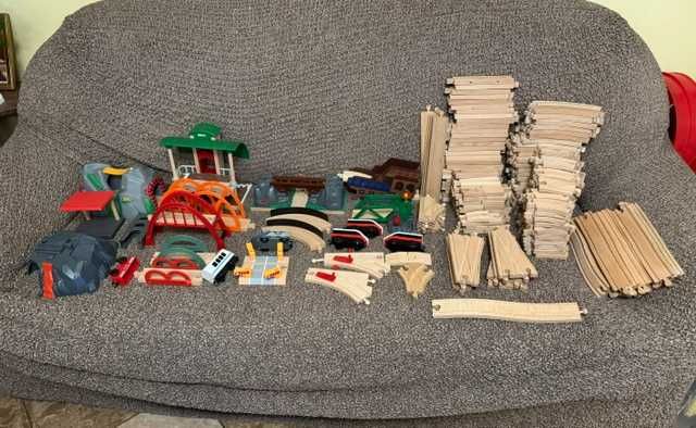 Kolejka z torami IKEA i BRIO - używana