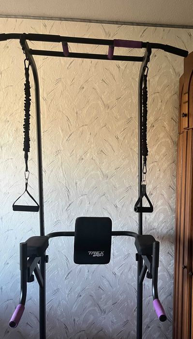 Силовая станция 4 в 1 Trex Sport TX-150PR (турник, брусья, эспандеры)