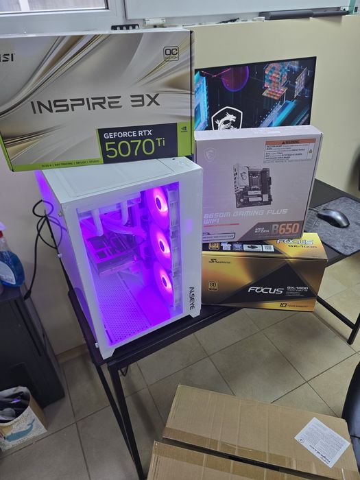 Ігровий комп'ютер ryzen 7 7700 32gb ddr5 rtx 5070 ssd 1t