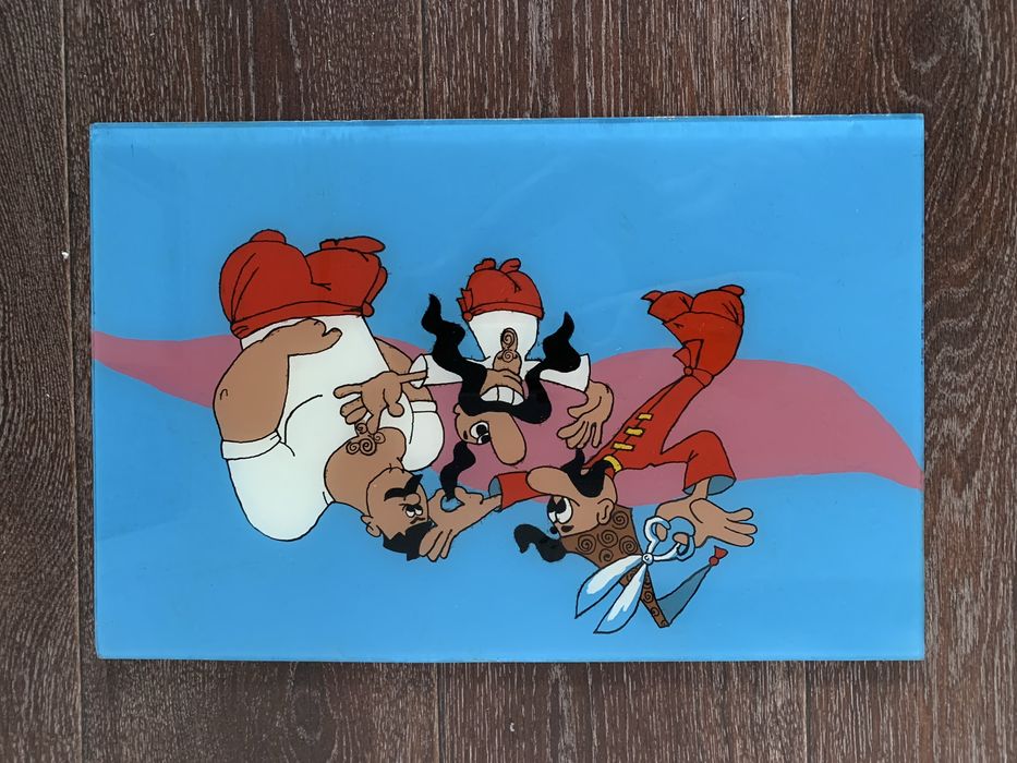 Картина Козаки стеклянная