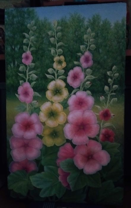 картина маслом ДВП *МАЛЬВИ* розм1р   35*60