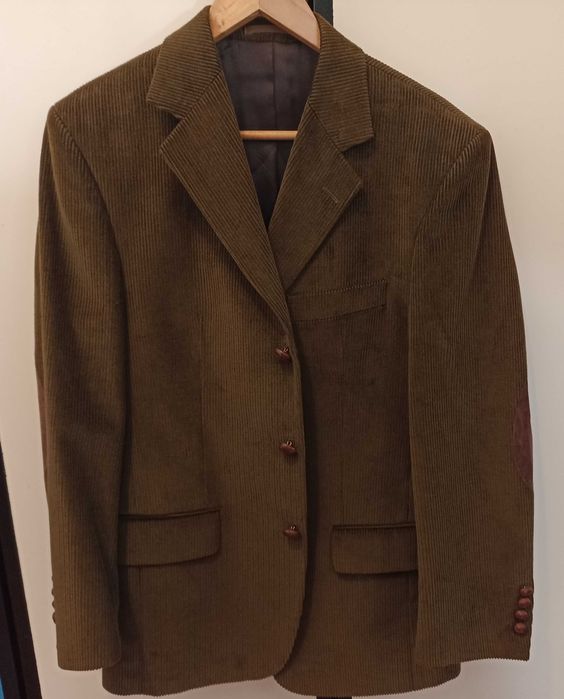 Casaco bombazine com cotoveleiras (nunca usado)