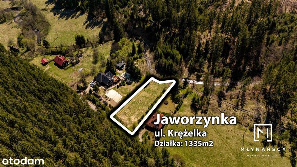 Działka przy lesie i strumyku | Jaworzynka