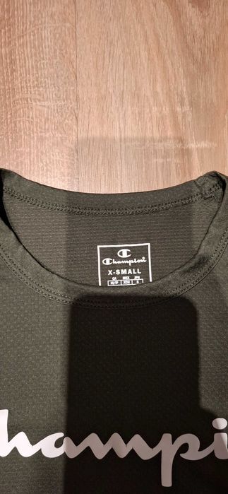 Koszulka sportowa Champion XS khaki / zielona
