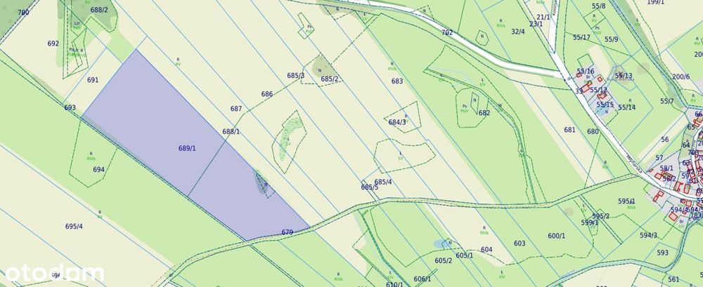 Działka rolna o powierzchni 6,20ha
