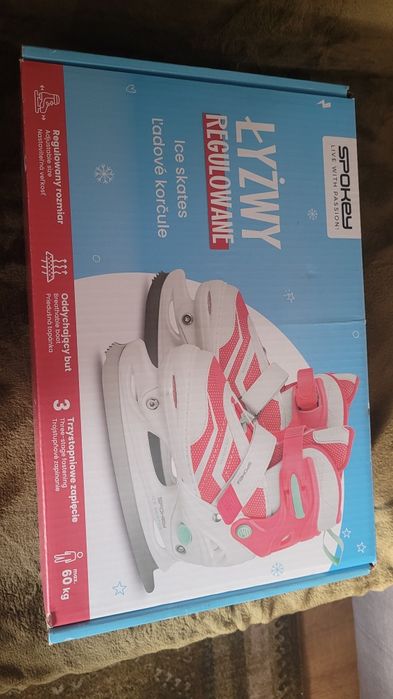Łyżwy dla dziewczynki rozm 31-34 nowe