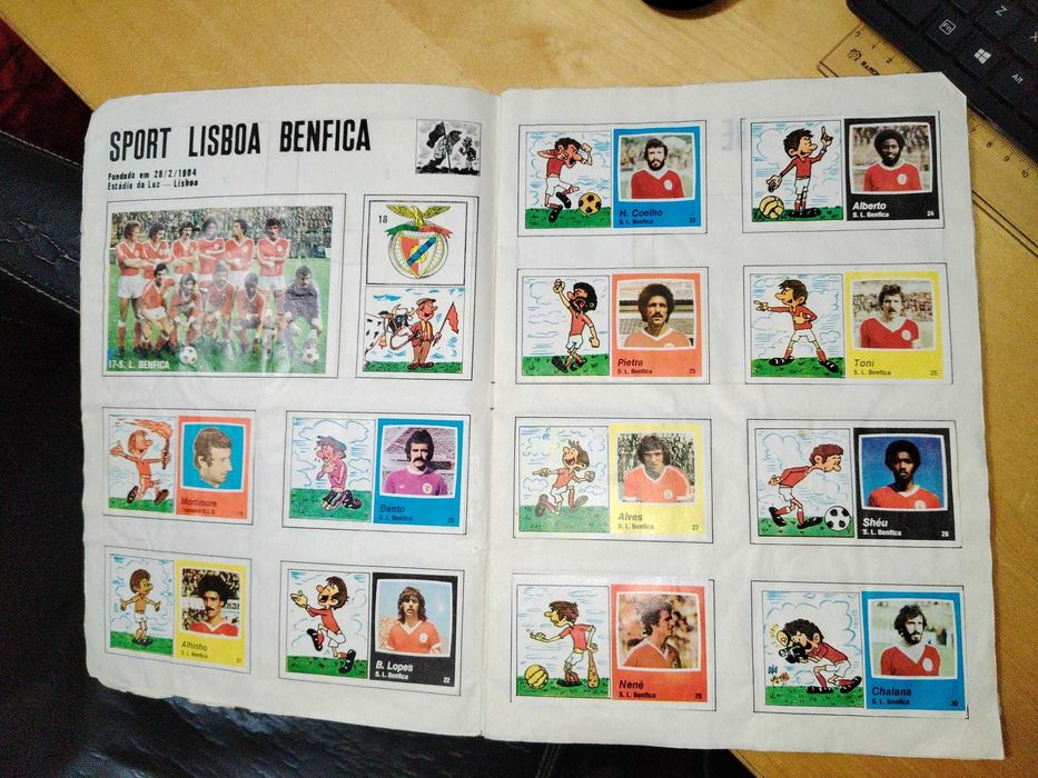 Caderneta de cromos Humor & Futebol - Época 1978/79