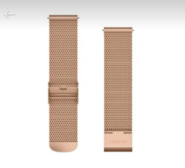 Bransoleta mediolańska 18K Rose Gold PVD - Garmin