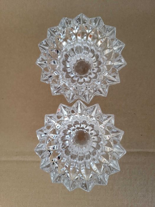 Conjunto 2 Castiçais em Cristal - Durand Cheverny / d'Arques-Durand