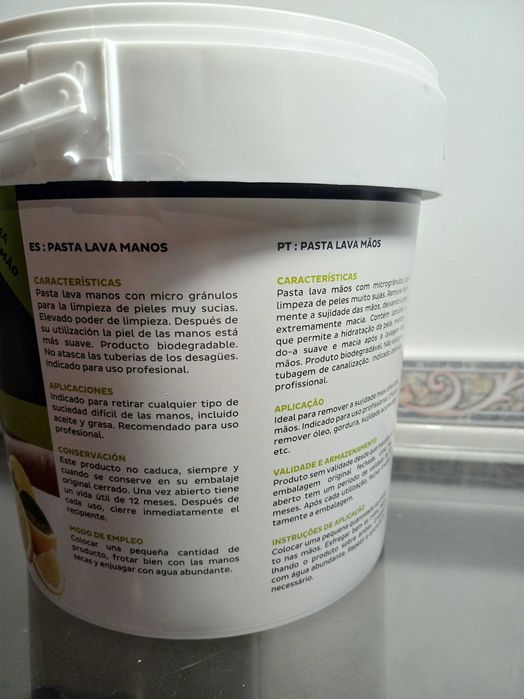 NOVO - Pasta Lava Mãos Bostik 4L - Limpeza Profissional (Aroma Limão)