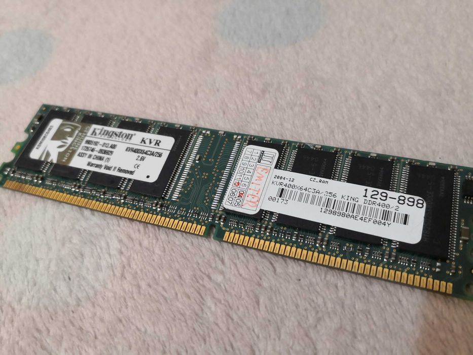 DDR400 256MB Kingston DDR1 retro PC 100% ok