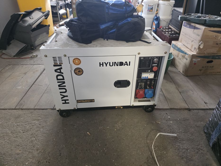 Agregat prądotwórczy DIESEL Hyundai 7.9 kVA | WYNAJEM 230V/400V AVR