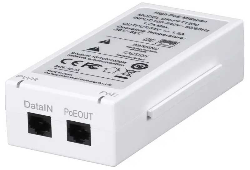 Інжектор Dahua DH-PFT1200 + PoE розширювач Dahua DH-PFT1300