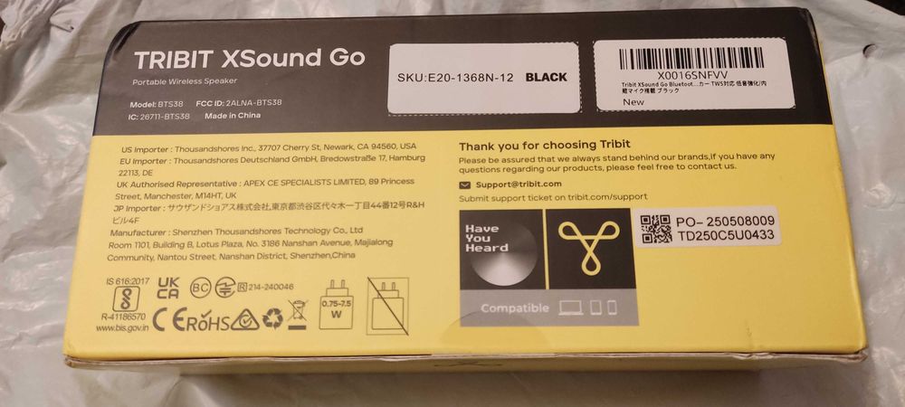 Tribit PocketGo 7wНова  Bluetooth колонка