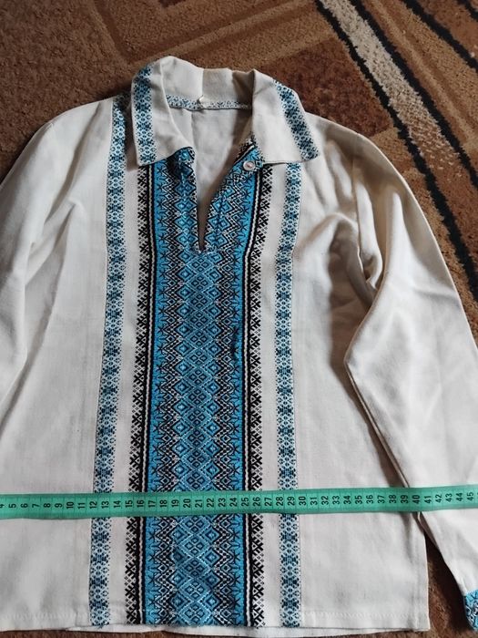 Вишиванка синя300гр біла250