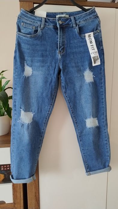 Spodnie damskie jeansowe 40